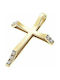 JewelStories Women's Gold Cross 14K