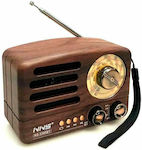 NNS NS-3380BT Tabletop Radio Rechargeable with USB Brown