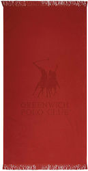 Greenwich Polo Club Strandtuch Baumwolle Rot 170x80cm.