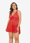 Moongirl Dena 10056 Set Sexy Babydoll Rot MG10056