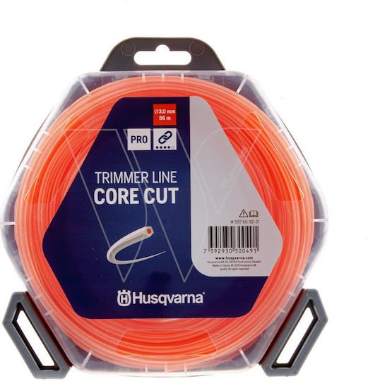 Husqvarna Core Cut Linie pentru tăierea ierbii Pentagonală De lungime 90m și de grosime 2.4mm