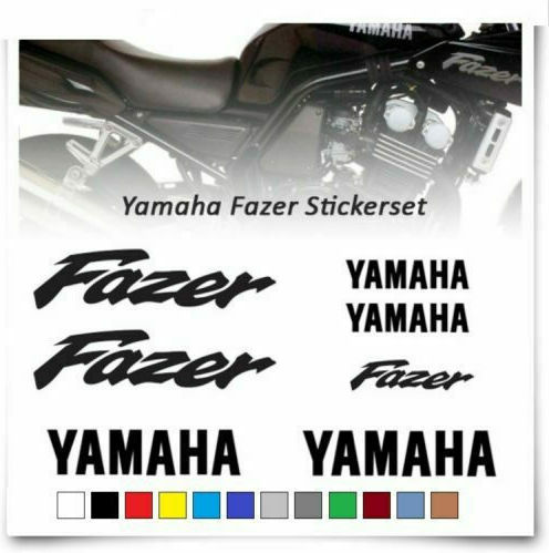 Αυτοκόλλητα Σετ Yamaha Fazer Μαύρο