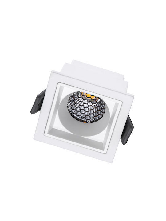 GloboStar Pluto S Square Metallic Recessed Spot...