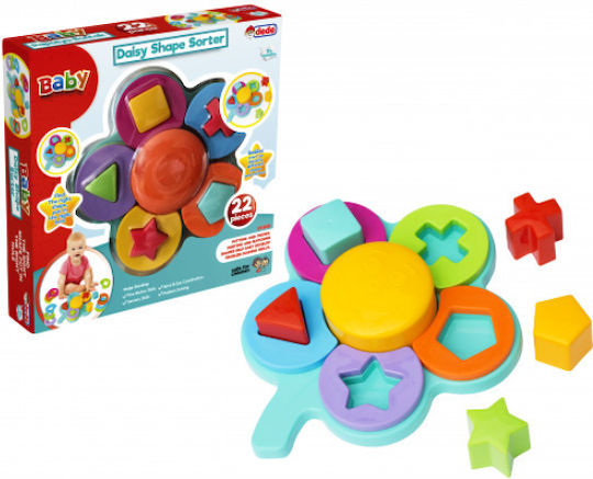Dede Играчка за сортиране на форми Daisy Shape Sorter за 12++ месеца