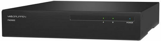 Lab Gruppen FAD602 Усилвател на мощност Търговски усилвател 2 канала 60W/4Ω 60W/8Ω 60W/100V в Черен цвят