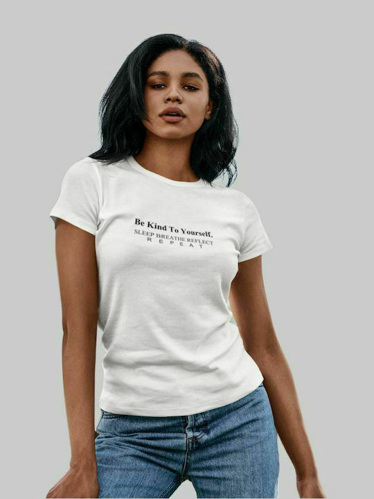 Be Kind To Yourself W T-Shirt - WEISS