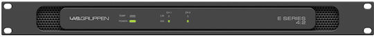 Lab Gruppen E 4:2 Leistungsverstärker Kommerzieller Verstärker 2 Kanäle 200W/4Ω 200W/8Ω in Schwarz Farbe