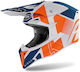 Airoh MX Wraap Raze Orange Matt Motorradhelm Motocross 1330gr
