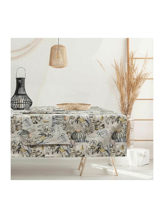 Das Home Tablecloth 0618 Grey / Olive green 140x180cm