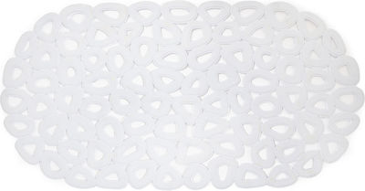 Estia Bathtub Mat with Suction Cups White 35x68cm