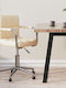 vidaXL vidaXL Office Chair with Arms Ecru