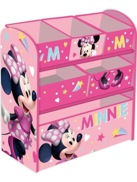 Система за съхранение на играчки Minnie Mouse Розов 66.5x30x67см 7бр