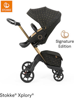 Stokke Xplory X Reglabil Cărucior pentru Bebeluși Potrivit pentru Nou-născut Semnătură neagră 13.4kg