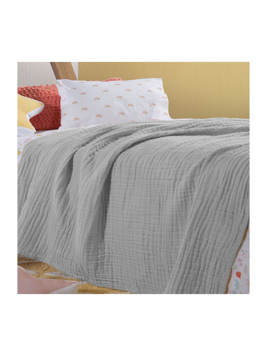 Nef-Nef Homeware Blanket Cot Whisper Cotton Gra...