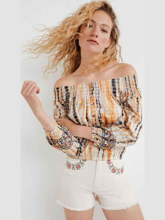 Desigual Savanna Μπλούζα Μπεζ