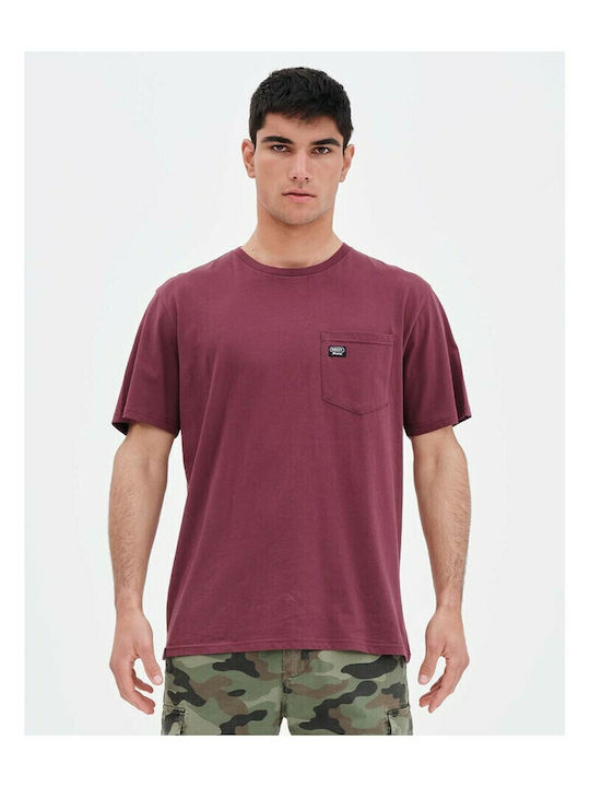 T-shirt Μπορντό