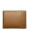 Alpha Status Men's Leather Wallet with RFID Tabac Brown