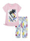 Tuc Tuc Kids Set with Leggings Summer 2pcs Pink