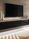 Шкаф за телевизор Дървен Dalia Plus с LED Осветление Natural / Black Д180xШ33xВ30см