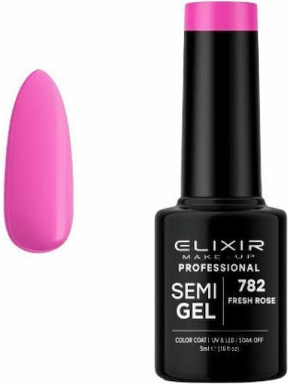 Elixir Semι Gel Halb-permanenter Nagellack Fresh Rose 782 5ml 1Stück