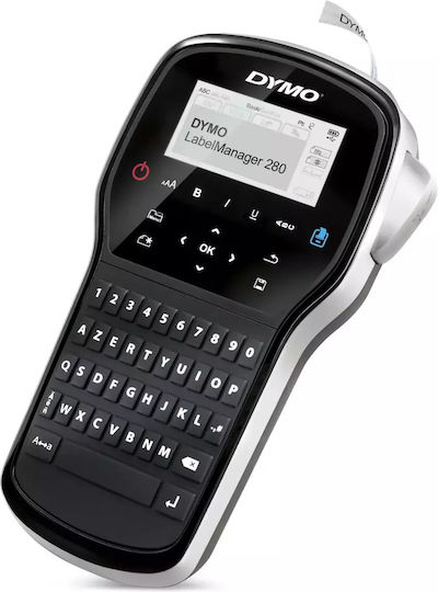 Dymo LabelManager 280 Ηλεκτρονικός Ετικετογράφος Χειρός σε Μαύρο Χρώμα