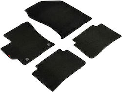 Lampa Set of Front and Rear Mats 4pcs from Carpet for Toyota Corolla Black