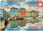 Puzzle Sunset at Copenhagen Harbour 2D 2000 Κομμάτια