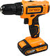 Dingqi 105003A Battery Drill Driver 18V 2x1.5Ah