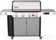 Weber Genesis SX-435 Газово Барбекю Чугунена Решетка 86брx48брсм. с 4 бр 14.1кВт и Страничен Нагревател