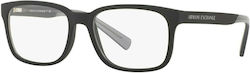 Armani Exchange Plastic Eyeglass Frame Black AX3029 8182