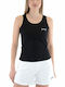 Damen Sport Bluse Ärmellos Schwarz