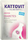 Kattovit Feline Diet Diabetes Wet Food for Adult Cats in Pouches with Salmon 85gr
