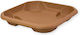 Viosarp Νο319 Square Plate Pot Brown 46x46cm