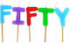 68154 Birthday Candle Multicolored 5pcs