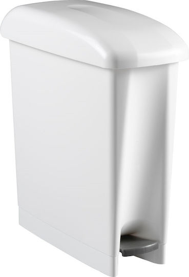 TTS Cleaning TTS.00005485 Metallic Bathroom Basket 17lt White