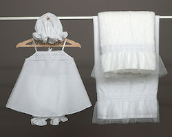 O nounos Christening Oilcloths Set White 5pcs