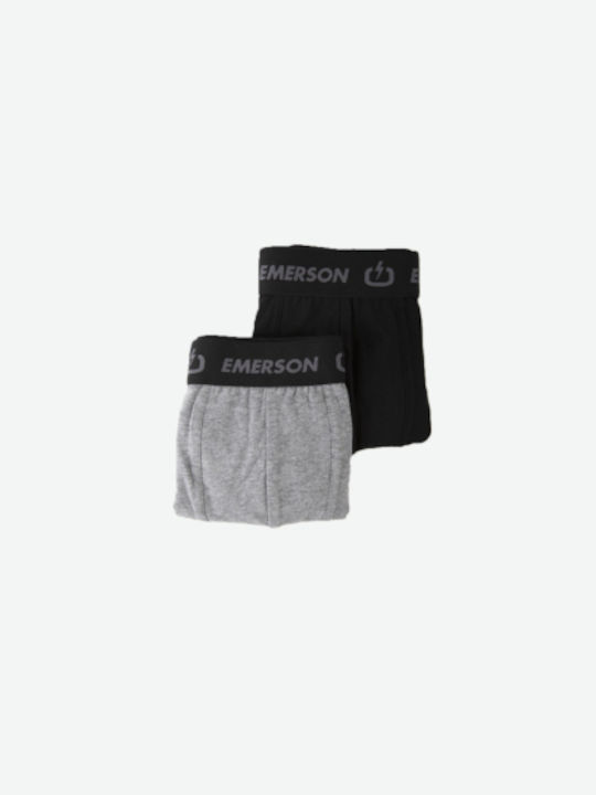 Emerson Мъжки боксерки Черно/сиво 2Опаковка