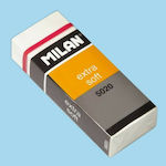 Milan Eraser Set for Pencil and Pen Extra Soft 5020 CPM5020 20pcs White