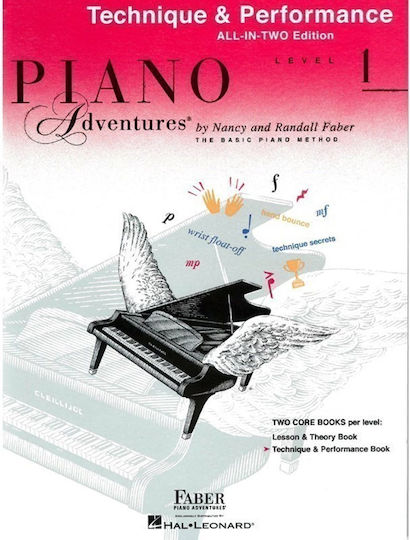 Faber Piano Adventures All-In - TwoTechnique & Performance 1 Μέθοδος Εκμάθησης για Πιάνο