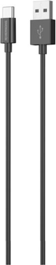 Riversong Lotus 08 USB 2.0 Cable USB-C male - USB-A Μαύρο 1.2m CT71BL
