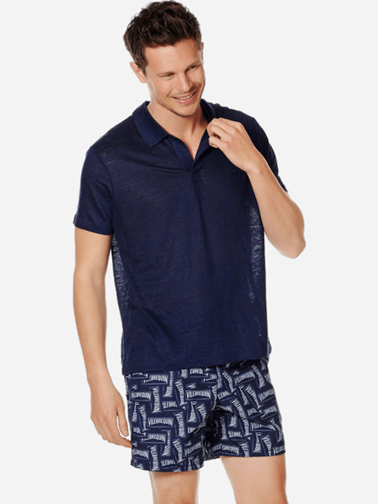 Vilebrequin Polo Μπλούζα Navy Μπλε