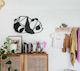Lcut Decorative Silhouette Panda Made of Wood 89x55cm