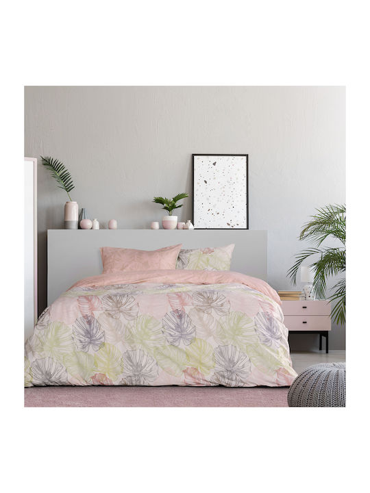 Kocoon Bettwäsche-Set Einzel 160x270cm. Mostera Pink 3Stück