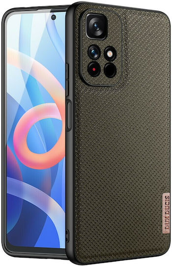 Dux Ducis Fino Back Cover Σιλικόνης / Υφασμάτινο Πράσινο (Poco M4 Pro 5G / Redmi Note 11s 5G)