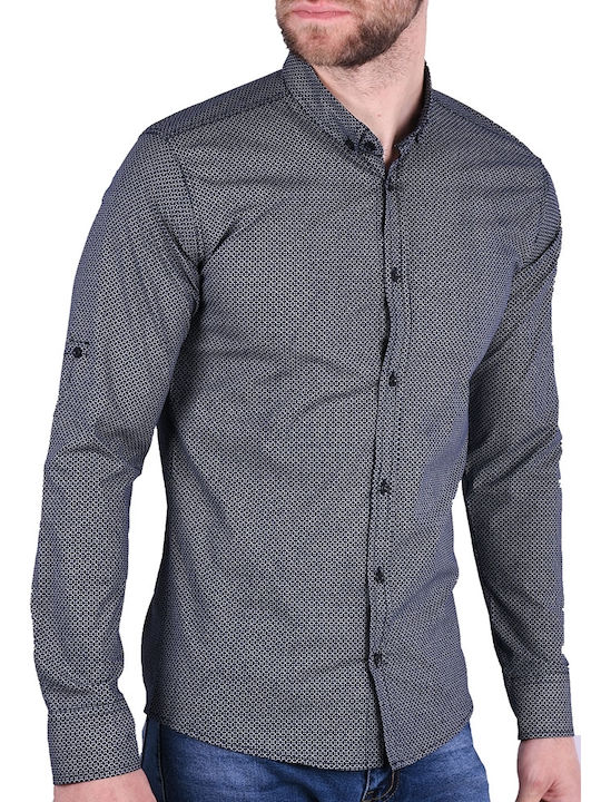 Men's Shirt with prints Blue Blue