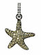 Lancaster Italia Animal Charm Made of Gold Plated Silver with Green Zircon