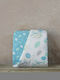 Nima Cotton Baby Quilt Cuddly 100x140cm Light Blue