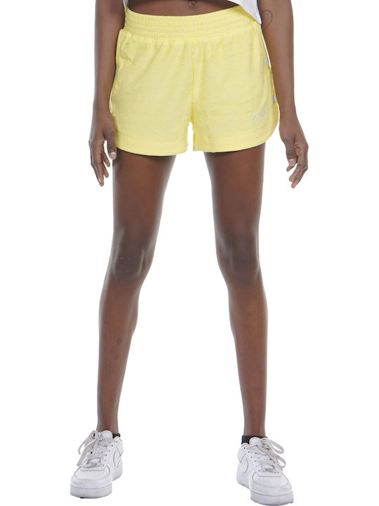 Body Action Women's Terry Sporty Shorts Lime