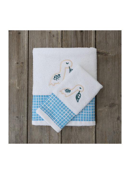 Kocoon Set of baby towels 2pcs Dino Roer Blue Weight 400gr/m² 28722