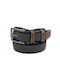 Legend Accessories Men's Knitted Elastic Belt Khaki